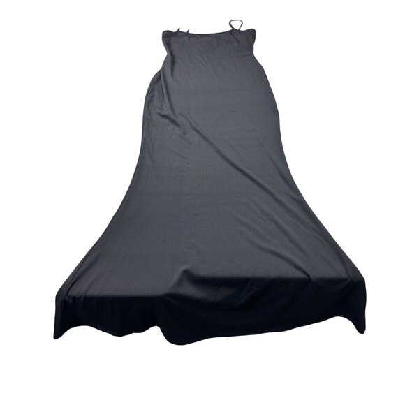 Black Sleeveless Maxi Dress With Spaghetti Straps Stretch Fit M 95% Polyester 5% - Picture 6 of 8